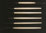 Set of 6 Ivory Handled Opthalmic Surgical Instruments 19th Centur...