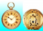 An Early 19th Century Gold English Watch With Decorative...
