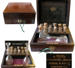 Homeopathy Set of 12 Vials and Two Flasks.