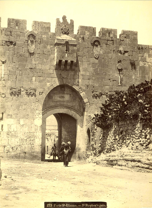 Porte St Etienne St. Stephen's Gate Bonfils  circa 1880 - click to enlarge.