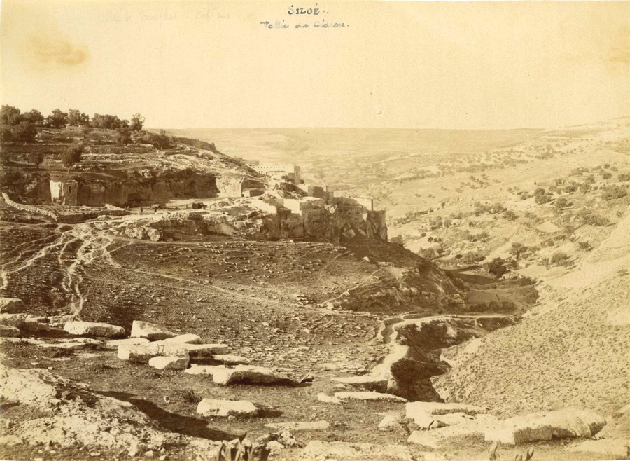 Jerusalem Kidron Valley Siloam and Mt of Olives - click to enlarge.