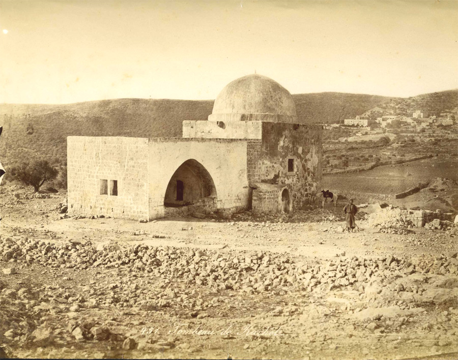 Tomb of Rachel circa1870 Probably by Bonfils - click to enlarge.
