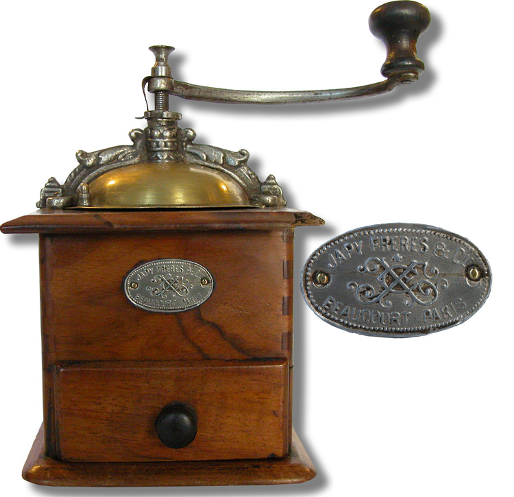 French Coffee Grinder by Japy Freres & Cie - click to enlarge.