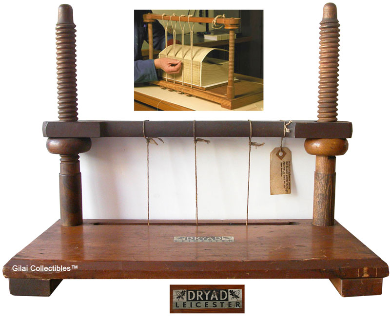 A Pine Wood Sewing Frame For Stitching and Binding Books. - click to enlarge.