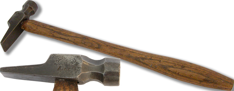 Cross and Straight Pein Hammer - click to enlarge.