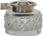 Cut Glass and Silver Inkwell 1901