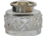Cut Glass and Silver Inkwell 1901 - click to enlarge.