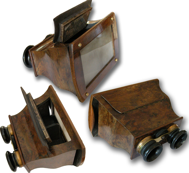 Brewster Stereoscope Mahogany 19th Century  - click to enlarge.