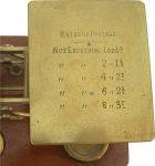 Brass Postal Scales by S. Mordan & Co. London - click to enlarge.