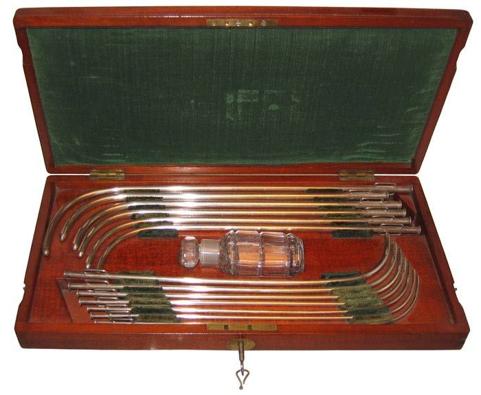 Silver Catheters by Ferris & Co. Bristol Boxed  - click to enlarge.