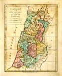 Wilkinson Map of Canaan or the Land of Promise 1807.