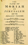 Wilkinson Map of Jerusalem 1807. The Land of Moriah or Jerusalem. - click to enlarge.