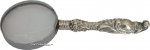 Very Ornate Silver Handled Magnifying Glass.