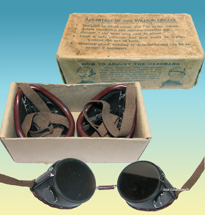 Safety Goggles by Willson in Original Box. - click to enlarge.