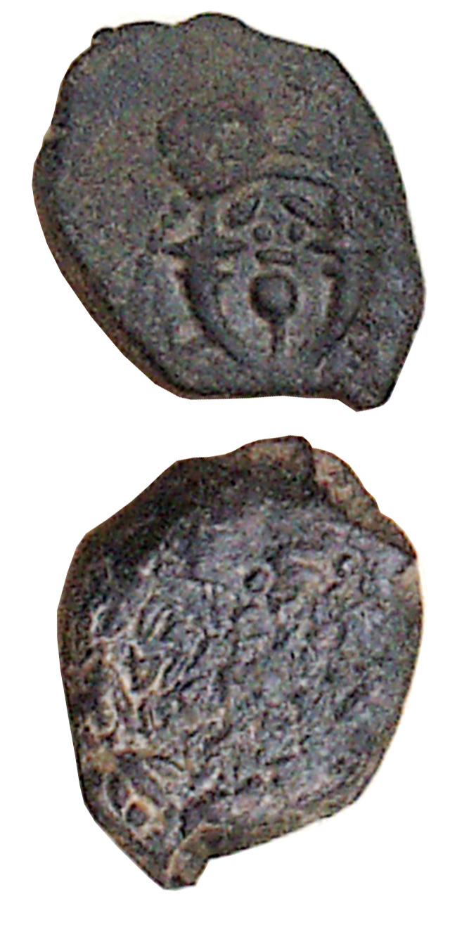 Prutah of Alexander Jannaeus - click to enlarge.