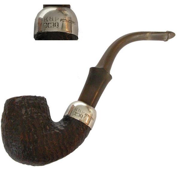 Peterson Briar Pipe with Marked Collar - click to enlarge.