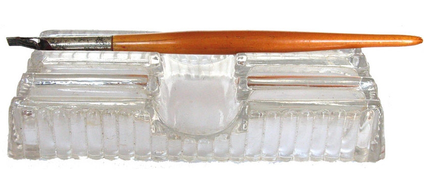 Glass Pen Stand - click to enlarge.