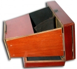English Folding Stereoscope Made of Wood with 8 Stereo...