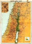 Map of Palestine – Biblical and Modern 1898. Engraved...