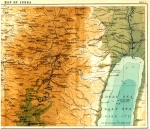 Map of Judea 1907.  Engraved by Bartholomew, Published...
