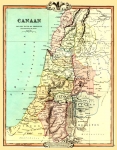 Map of Canaan or the Land Of Promise 1854. Made by G. F....