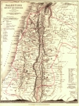 Map of Palestine 1850. Made by Petermann and Dower, Published...