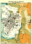 Geological Map of Jerusalem 1907. Engraved by Bartholomew....