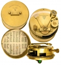 WWI Military Brass Pocket Sextant by Hughes & Son London.