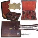 An Early 19th Century Complete French Dental Kit by Charriere. - click to enlarge.