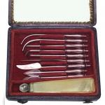 A 19th Century Dental Scaling and Hygiene Set.