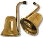 A 19th Century Brass Ear Horn to aid the deaf. - click to enlarge.