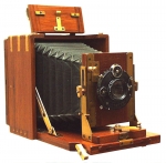 Zeiss Mahogany and Brass Folding Tropica Camera