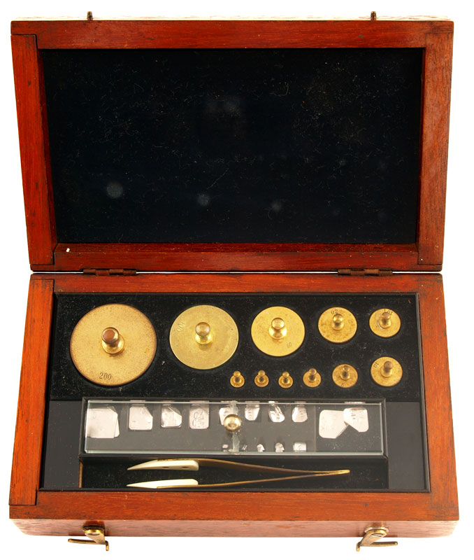 Set of Metric Weights for Analytical Weighing in Fitted Case - click to enlarge.