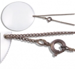 Glass Monocle with Delicate Chain