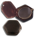 Glass and Brass Monocle with Chain and Ear Mount - click to enlarge.