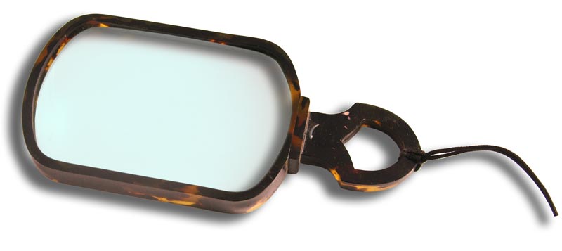 Rectangular Faux Tortoiseshell Magnifying Glass - click to enlarge.