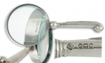 Magnifying Glass Silver and Chrome 1871