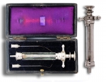 Glass and Nickel Syringe in Original Case