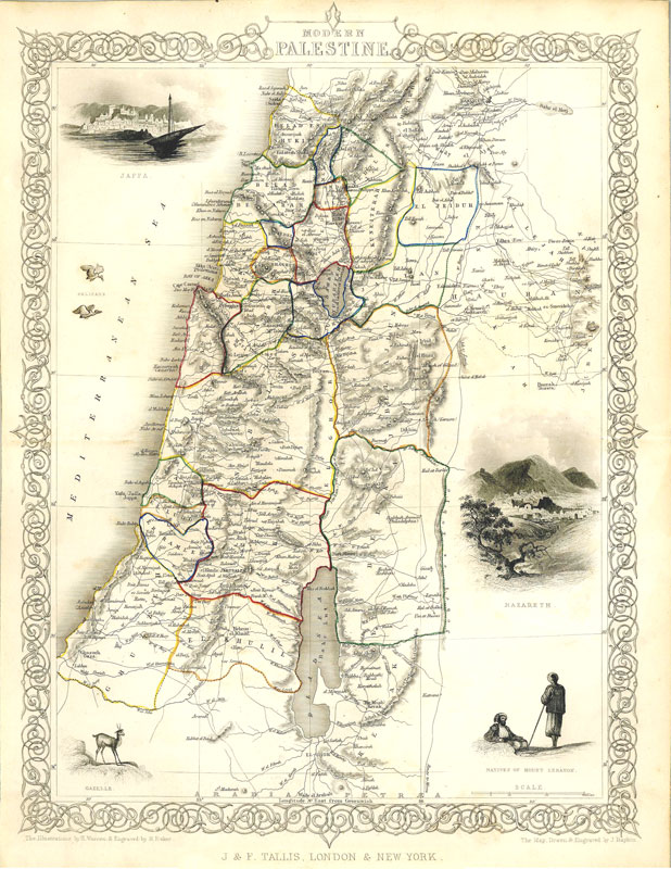 Modern Palestine Published by Tallis - click to enlarge.