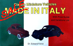 SALE Classic Miniature Vehicles: Made in Italy  - click to enlarge.