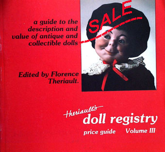 SALE Doll Registry Price Guide vol III 1988 - click to enlarge.