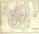George Cram Map of Jerusalem 1899.