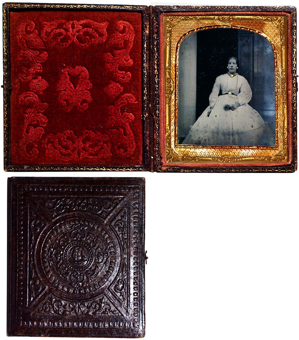 Mid 19th Century Ambrotype Of A Woman - click to enlarge.
