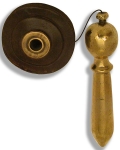  Solid Brass Plumb Bob with Leather Reel