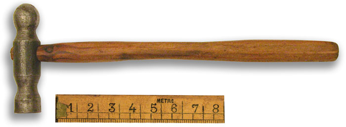 Small Ball Peen Hammer. - click to enlarge.