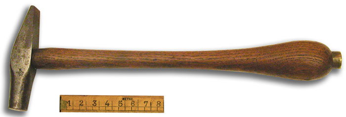 Hammer with Baluster Shaped Handle. - click to enlarge.