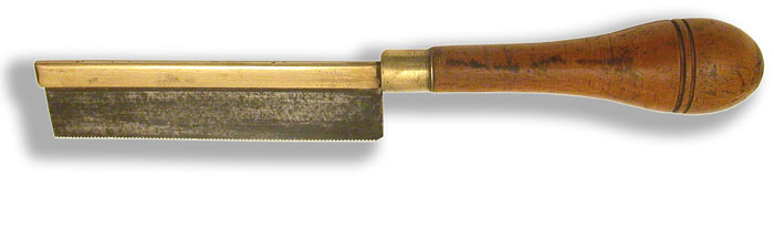 Tenon Saw with Turned Handle - click to enlarge.
