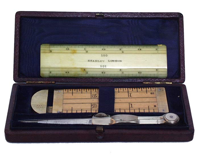 Complete Set For Precise Drawing And Measuring By Stanley London. - click to enlarge.