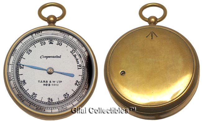 A Military Aneroid Barometer and Altimeter. - click to enlarge.