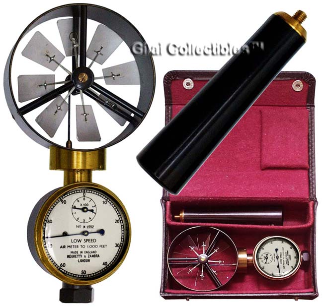 Anemometer for Measuring Wind Force and Velocity By Negretti & Zambra London. - click to enlarge.